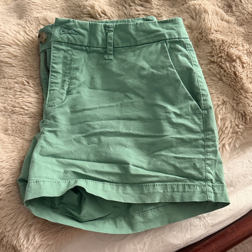 Old Navy Mint Green High-Waist Casual Shorts